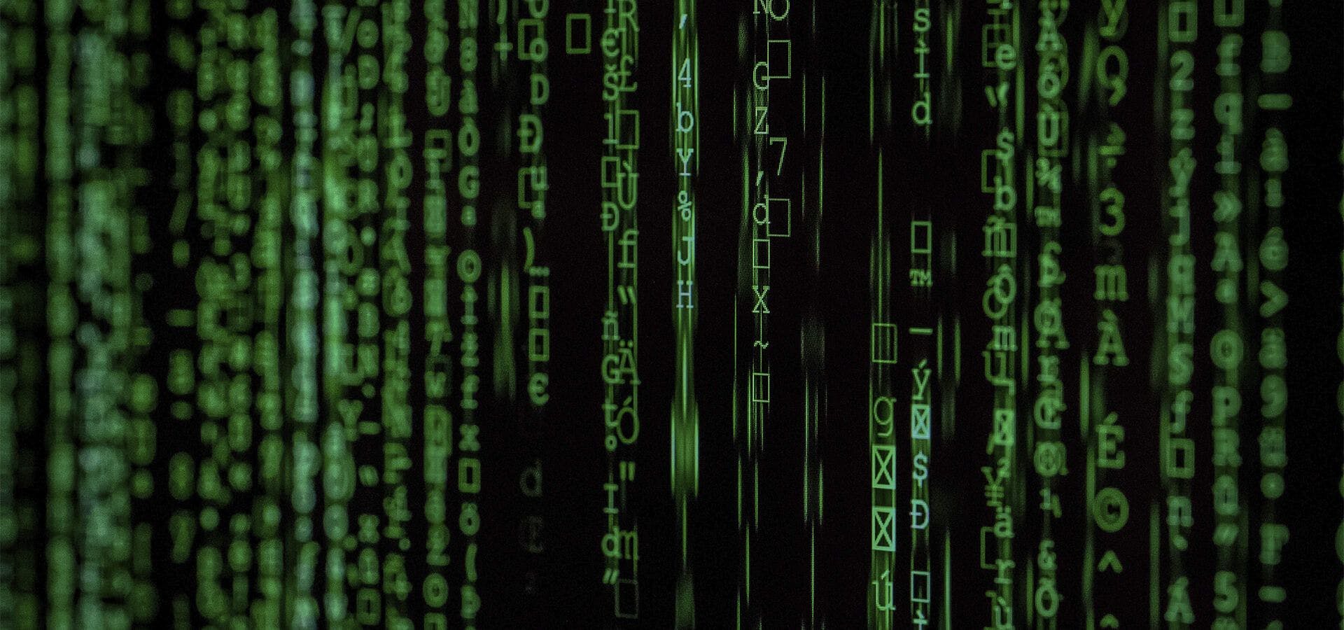 Efecto de ordenador de la película Matrix